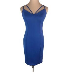 Vintage Dave & Johnny Royal Blue Cocktail Dress